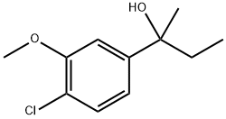 2-(4-chloro-3-methoxyphenyl)butan-2-ol Structure