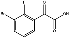 2-(3-bromo-2-fluorophenyl)-2-oxoacetic acid Structure