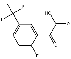 2-Fluoro-α-oxo-5-(trifluoromethyl)benzeneacetic acid Structure