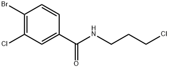 4-Bromo-3-chloro-N-(3-chloropropyl)benzamide Structure