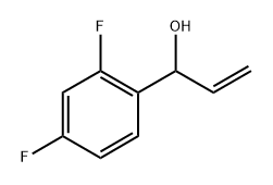 Benzenemethanol, α-ethenyl-2,4-difluoro- Structure