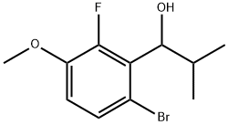 1-(6-bromo-2-fluoro-3-methoxyphenyl)-2-methylpropan-1-ol Structure