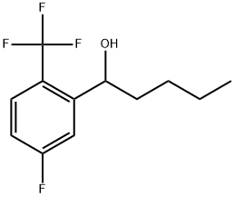 α-Butyl-5-fluoro-2-(trifluoromethyl)benzenemethanol Structure