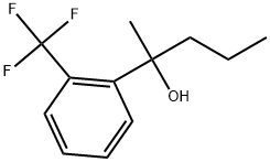 α-Methyl-α-propyl-2-(trifluoromethyl)benzenemethanol Structure