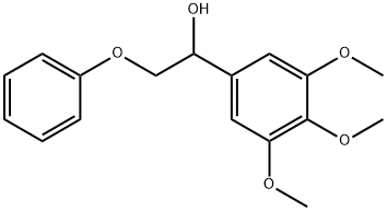 Benzenemethanol, 3,4,5-trimethoxy-α-(phenoxymethyl)- Structure