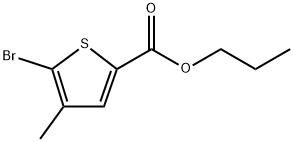 Propyl 5-bromo-4-methyl-2-thiophenecarboxylate Structure