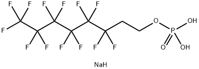 Sodium bis(1H,1H,2H,2H-Perfluorooctyl)phosphate Structure