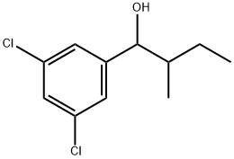 3,5-Dichloro-α-(1-methylpropyl)benzenemethanol Structure