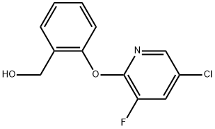 2-[(5-Chloro-3-fluoro-2-pyridinyl)oxy]benzenemethanol Structure