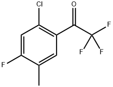 1-(2-Chloro-4-fluoro-5-methylphenyl)-2,2,2-trifluoroethanone Structure