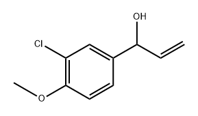 Benzenemethanol, 3-chloro-α-ethenyl-4-methoxy- Structure