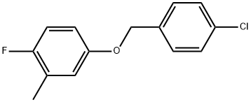 4-[(4-Chlorophenyl)methoxy]-1-fluoro-2-methylbenzene Structure