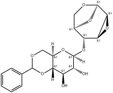 1,6:2,3-Dianhydro-4-O-(4,6-O-benzylidene-β-D-glucopyranosyl)-β-D-mannopyranose Structure
