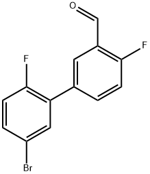 5'-bromo-2',4-difluoro-[1,1'-biphenyl]-3-carbaldehyde Structure