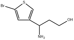 3-Thiophenepropanol, γ-amino-5-bromo- 구조식 이미지