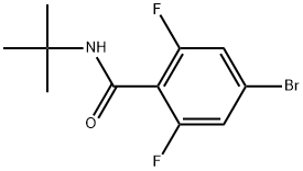 4-Bromo-N-(1,1-dimethylethyl)-2,6-difluorobenzamide Structure