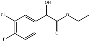 Ethyl 3-chloro-4-fluoro-α-hydroxybenzeneacetate Structure