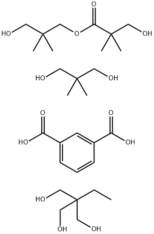 1,3-벤젠디카르복실산,2,2-디메틸-1,3-프로판디올,2-에틸-2-(히드록시메틸)-1,3-프로판디올및3-히드록시-2,2-디메틸프로필3-히드록시-2,2-디메틸프로파노에이트 구조식 이미지