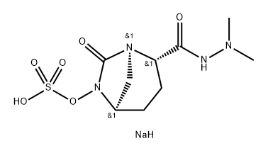 1 ,6-Diazabicyclo[3.2.1 ]octane-2-carboxylic acid, 7-oxo-6-(sulfooxy)-, 2-(2,2-dimethylh ydrazide), sodium salt (1 : 1 ), (1 R,2S,5R)-rel Structure