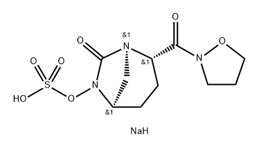 sodium (2S,5R)-2-(1,2-oxazolidin-2-ylcarbonyl)-6-(sulfooxy)-1,6-diazabicyclo[3.2.1]octane-7-one Structure