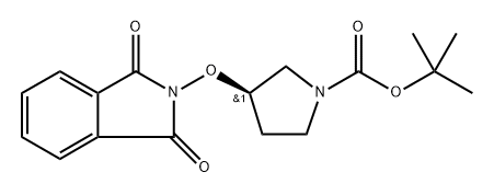 (R)-tert-butyl 3-((1,3-dioxoisoindolin-2-yl)oxy)pyrrolidine-1-carboxylate Structure