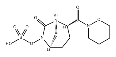 (1R,2S,5R)-7-Oxo-2-[(tetrahydro-2H-1,2- oxazin-2-yl)carbonyl]-1,6-diazabicyclo[3.2.1] oct-6-yl hydrogen sulfate Structure