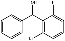 Benzenemethanol, 2-bromo-6-fluoro-α-phenyl- Structure