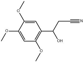 β-Hydroxy-2,4,5-trimethoxybenzenepropanenitrile Structure