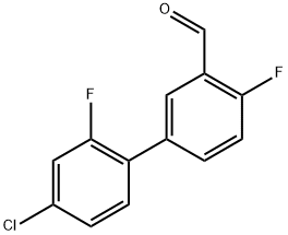 4'-chloro-2',4-difluoro-[1,1'-biphenyl]-3-carbaldehyde Structure