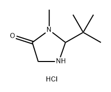 4-Imidazolidinone, 2-(1,1-dimethylethyl)-3-methyl-, hydrochloride (1:1) Structure