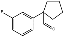 1-(3-fluorophenyl)cyclopentanecarbaldehyde Structure