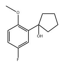 1-(5-fluoro-2-methoxyphenyl)cyclopentanol Structure