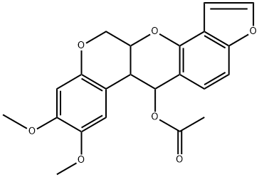 12-Deoxo-12α-acetoxyelliptone 구조식 이미지
