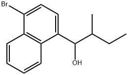 4-Bromo-α-(1-methylpropyl)-1-naphthalenemethanol Structure