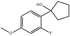 1-(2-fluoro-4-methoxyphenyl)cyclopentanol Structure