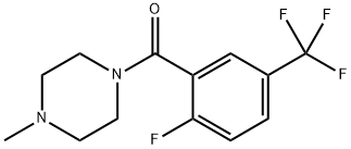 (2-Fluoro-5-(trifluoromethyl)phenyl)(4-methylpiperazin-1-yl)methanone Structure