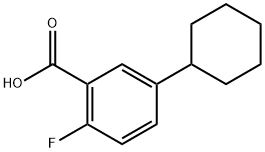 5-cyclohexyl-2-fluorobenzoic acid Structure