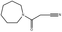 1H-Azepine-1-propanenitrile, hexahydro-β-oxo- Structure