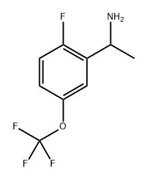 Benzenemethanamine, 2-fluoro-α-methyl-5-(trifluoromethoxy)- Structure