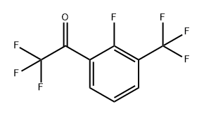 2,2,2-trifluoro-1-(2-fluoro-3-(trifluoromethyl)phenyl)ethanone Structure