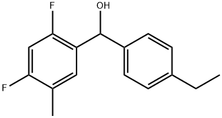 α-(4-Ethylphenyl)-2,4-difluoro-5-methylbenzenemethanol Structure