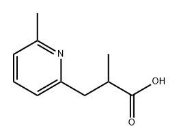 2-Pyridinepropanoic acid, α,6-dimethyl- Structure