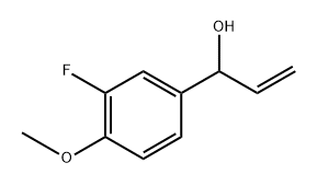 Benzenemethanol, α-ethenyl-3-fluoro-4-methoxy- Structure