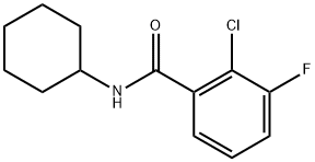 2-chloro-N-cyclohexyl-3-fluorobenzamide Structure