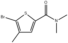 5-Bromo-N,N,4-trimethyl-2-thiophenecarboxamide Structure