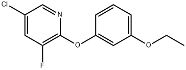5-Chloro-2-(3-ethoxyphenoxy)-3-fluoropyridine Structure