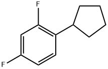 1-cyclopentyl-2,4-difluorobenzene Structure