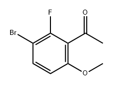 1-(3-bromo-2-fluoro-6-methoxyphenyl)ethan-1-one Structure