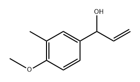 Benzenemethanol, α-ethenyl-4-methoxy-3-methyl- Structure