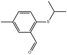 5-Methyl-2-[(1-methylethyl)thio]benzaldehyde Structure